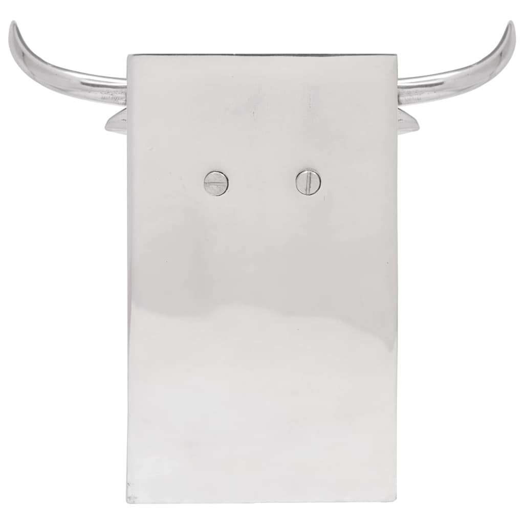 vidaXL Bookends 2 pcs Silver 21.5 x 15.5 x 20 cm Aluminium