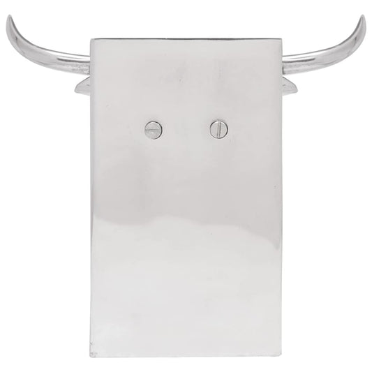 vidaXL Bookends 2 pcs Silver 21.5 x 15.5 x 20 cm Aluminium