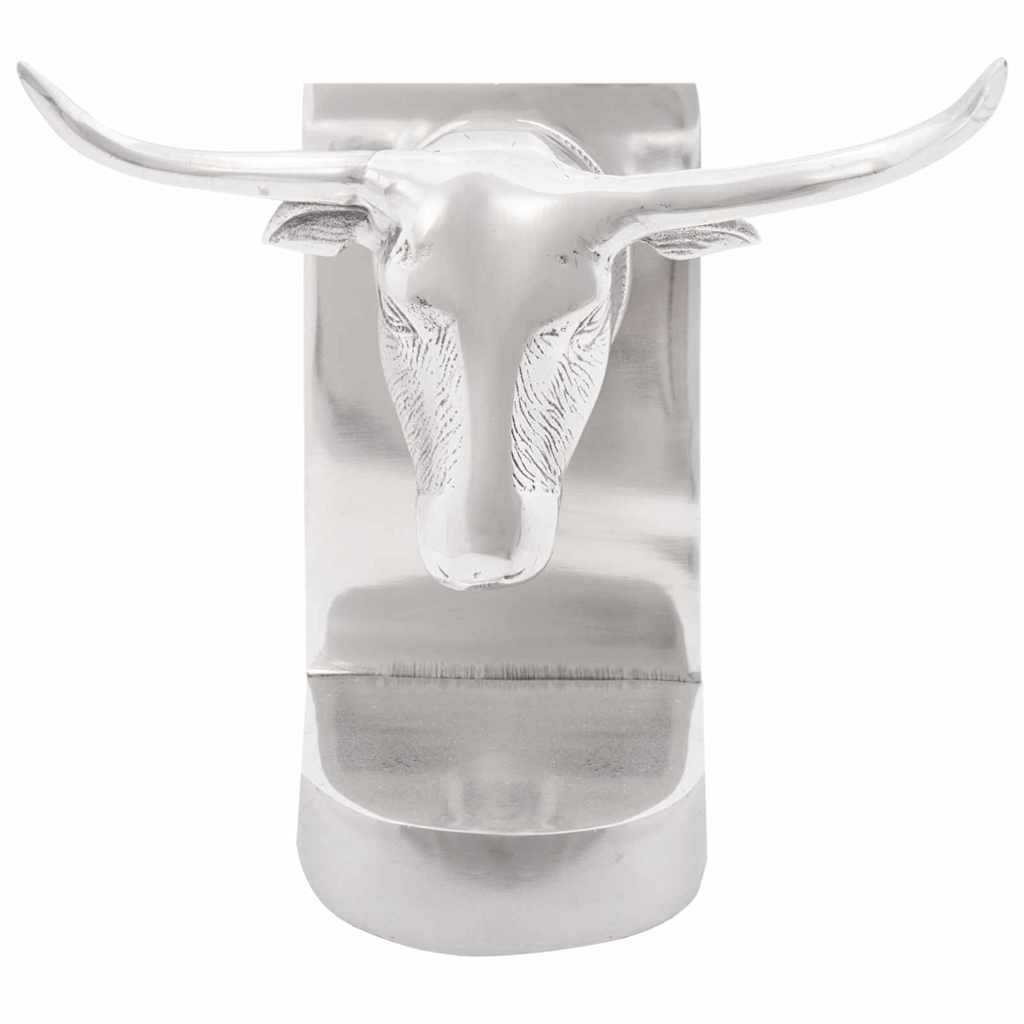 vidaXL Bookends 2 pcs Silver 21.5 x 15.5 x 20 cm Aluminium