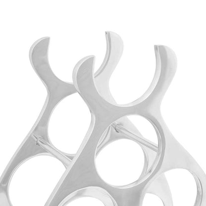 vidaXL Wine Rack Silver 32 x 14 x 37.5 cm Aluminium