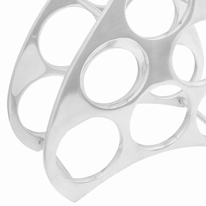 vidaXL Wine Rack Silver 32 x 14 x 37.5 cm Aluminium