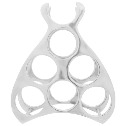 vidaXL Wine Rack Silver 32 x 14 x 37.5 cm Aluminium