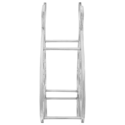 vidaXL Wine Rack Silver 32 x 14 x 37.5 cm Aluminium