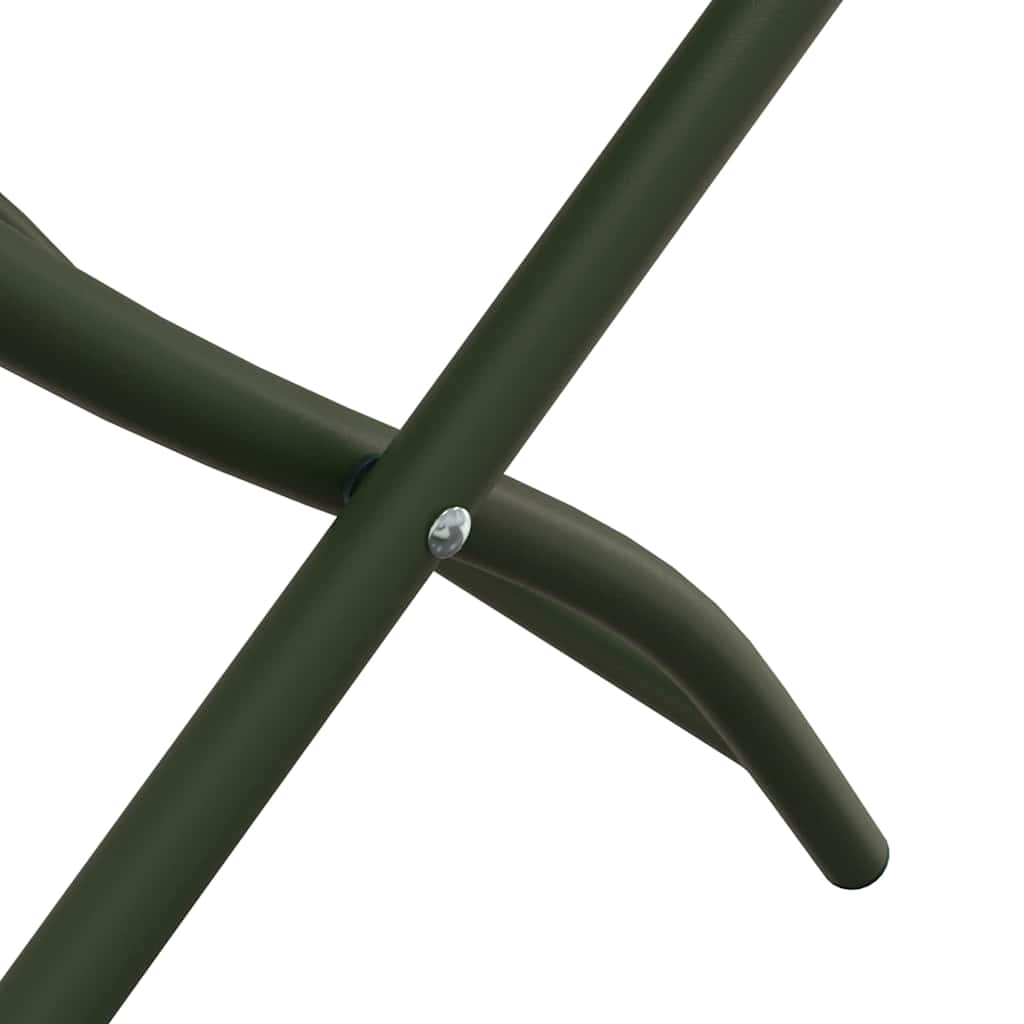 vidaXL Garden Folding Chair Folding 2 pcs Green 42 x 52 x82cm