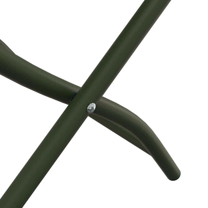 vidaXL Garden Folding Chair Folding 2 pcs Green 42 x 52 x82cm