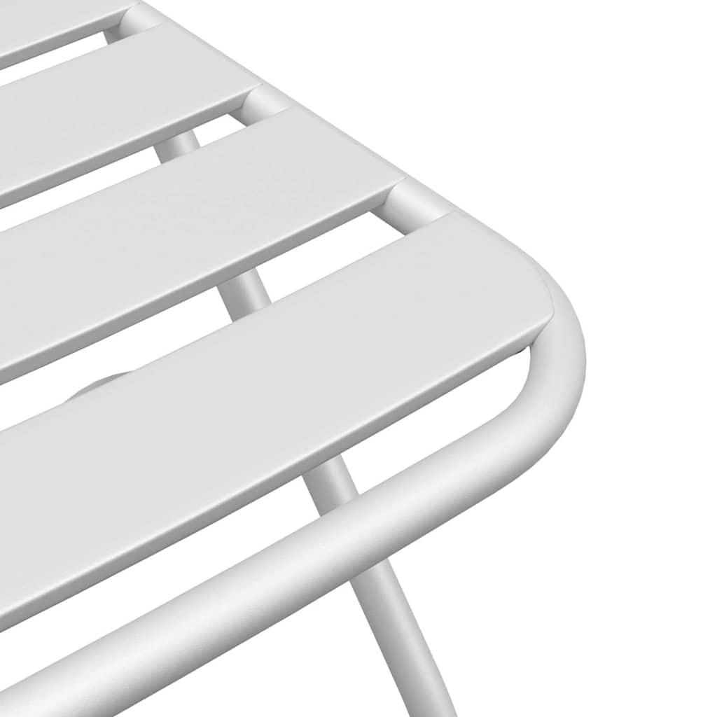 vidaXL Garden Folding Chair Folding 2 pcs White 42 x 52 x82cm