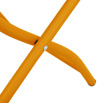 vidaXL Garden Folding Chair Folding 2 pcs Mustard 42 x 52 x82cm