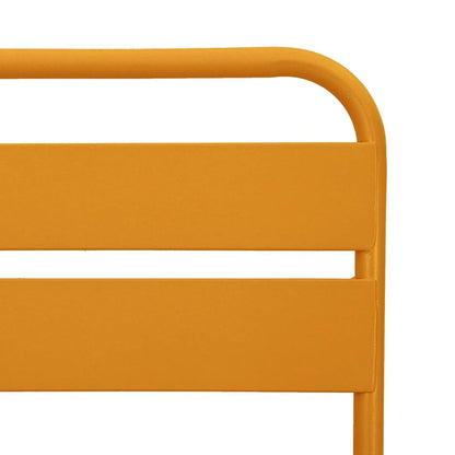 vidaXL Garden Folding Chair Folding 2 pcs Mustard 42 x 52 x82cm