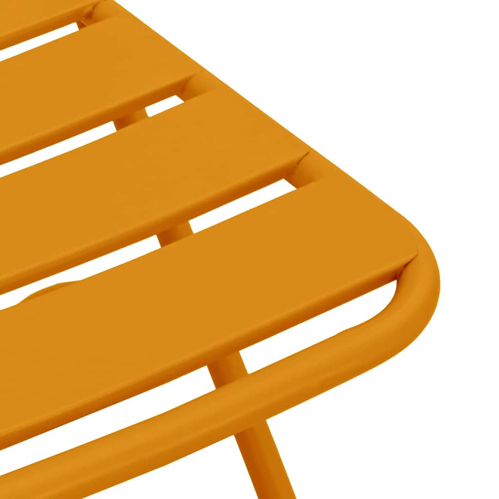 vidaXL Garden Folding Chair Folding 2 pcs Mustard 42 x 52 x82cm