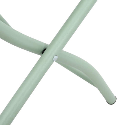 vidaXL Garden Folding Chair Folding 2 pcs Green 55 x 56.5 x 91cm Steel