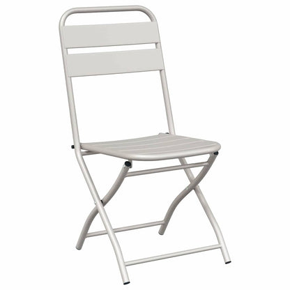 vidaXL Garden Folding Chair Folding 2 pcs Beige 42 x 52 x82cm