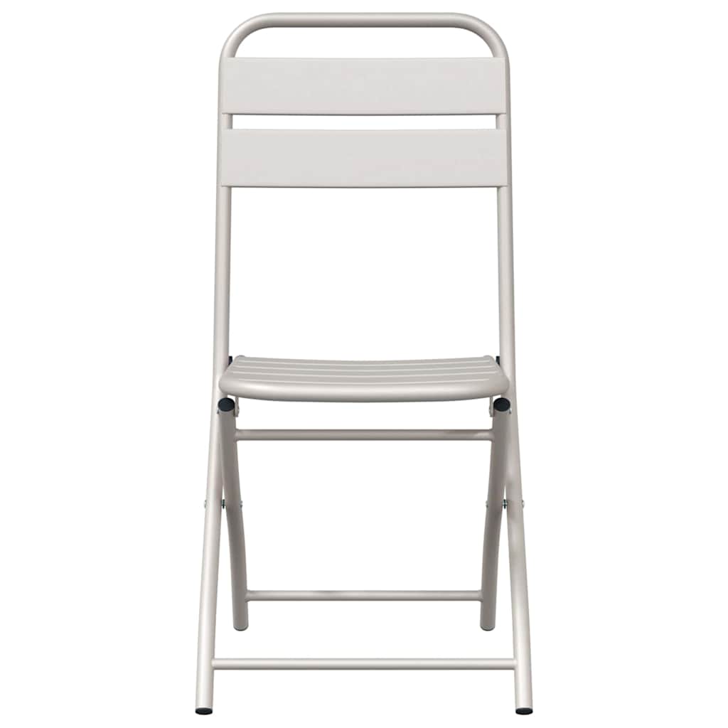 vidaXL Garden Folding Chair Folding 2 pcs Beige 42 x 52 x82cm