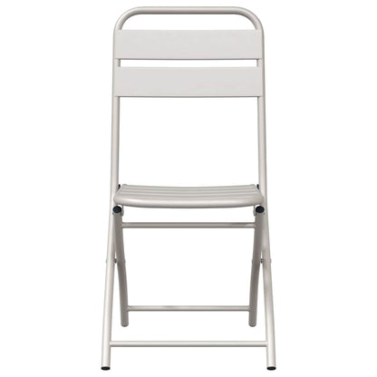 vidaXL Garden Folding Chair Folding 2 pcs Beige 42 x 52 x82cm