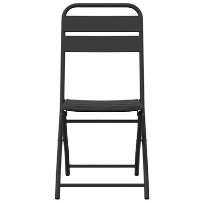 vidaXL Garden Folding Chair Folding 2 pcs Anthracite 42 x 52 x82cm