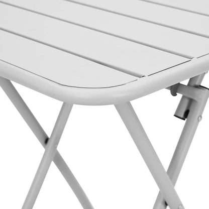 vidaXL Bistro Table White 55 x 55 x 72.5 cm Powder-coated Steel