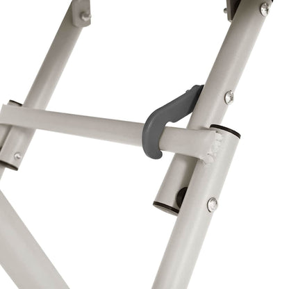vidaXL Bistro Table Beige 55 x 55 x 72.5 cm Powder-coated Steel