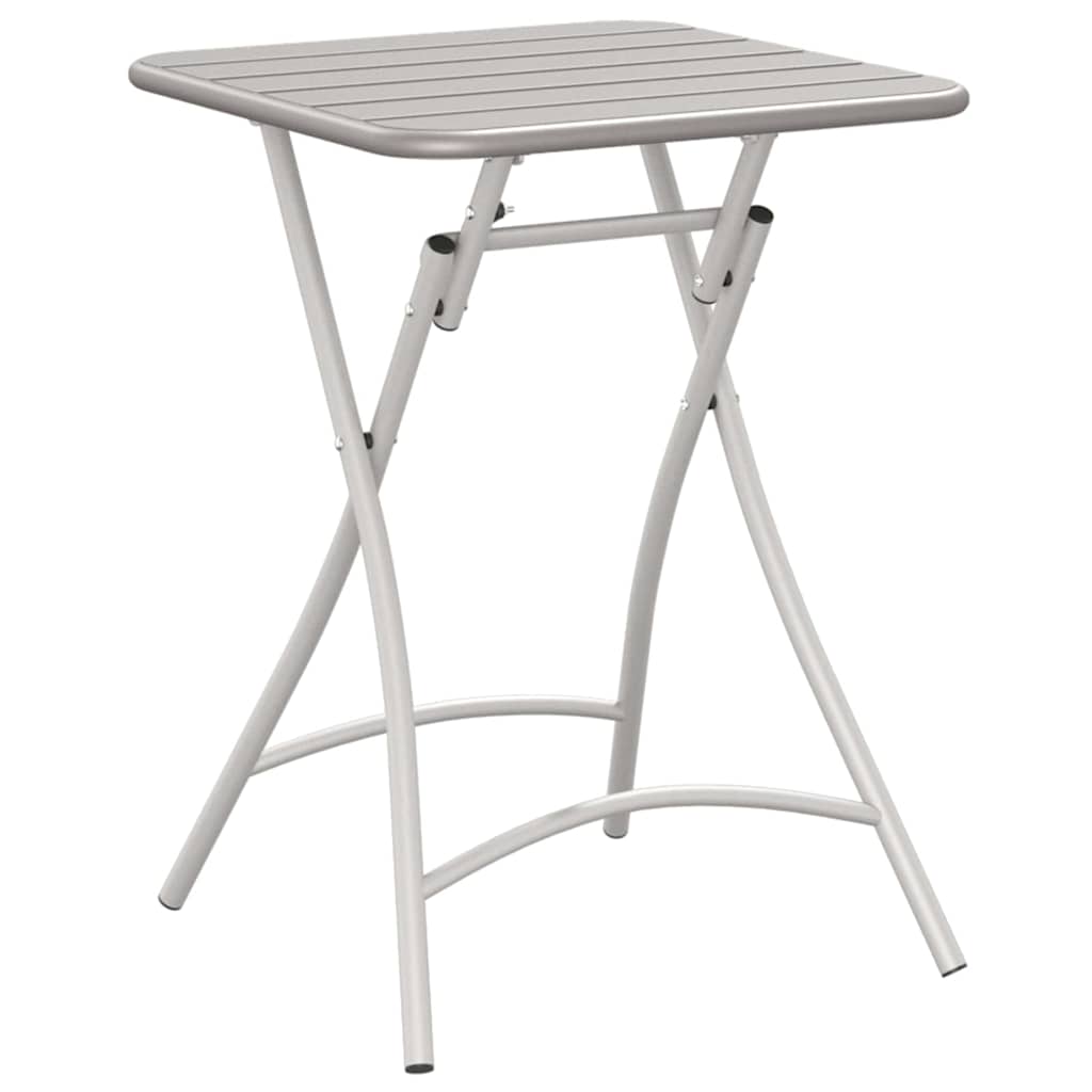vidaXL Bistro Table Beige 55 x 55 x 72.5 cm Powder-coated Steel