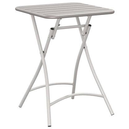 vidaXL Bistro Table Beige 55 x 55 x 72.5 cm Powder-coated Steel