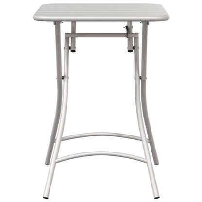 vidaXL Bistro Table Beige 55 x 55 x 72.5 cm Powder-coated Steel