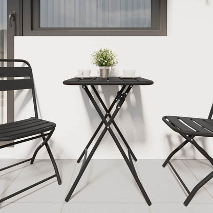 vidaXL Bistro Table Anthracite 55 x 55 x 72.5 cm Powder-coated Steel