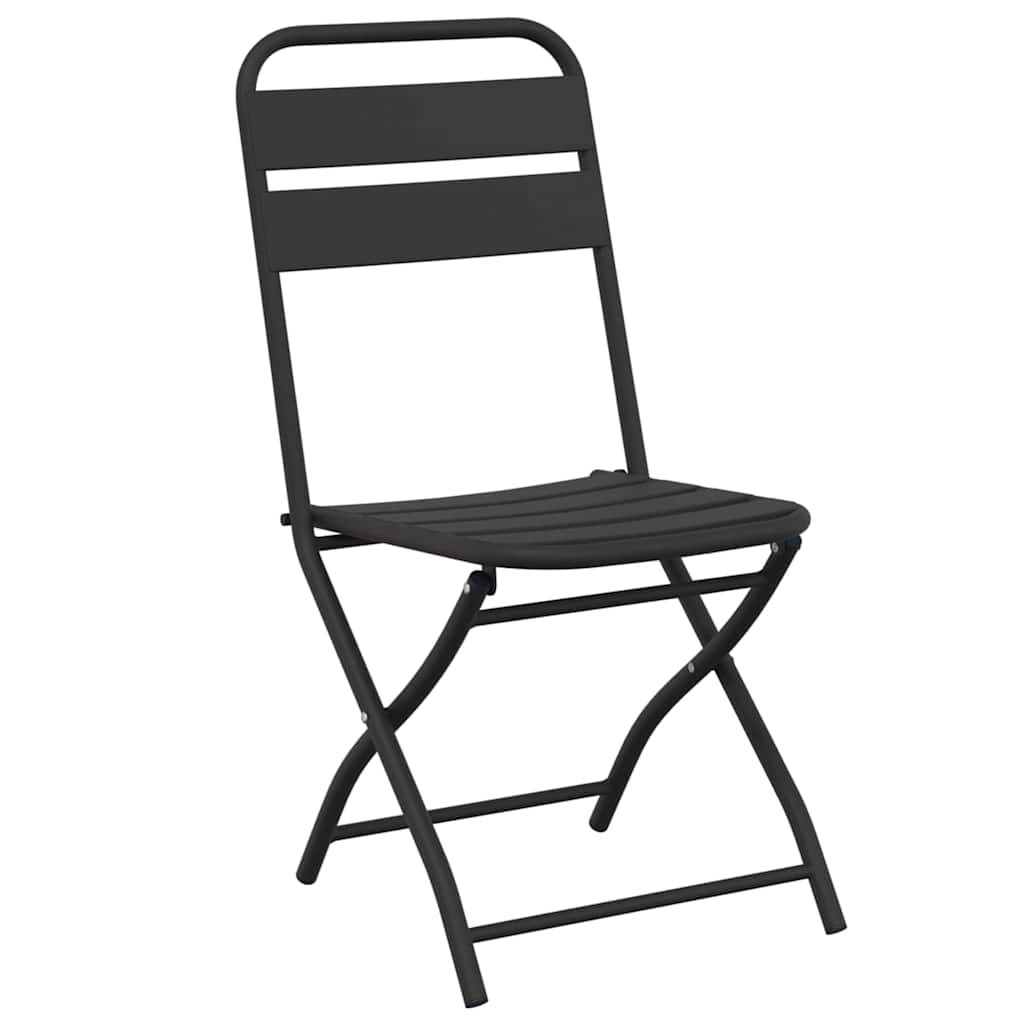 vidaXL Bistro Set 3 pcs Anthracite Steel