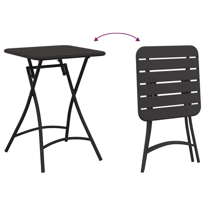 vidaXL Bistro Set 3 pcs Anthracite Steel