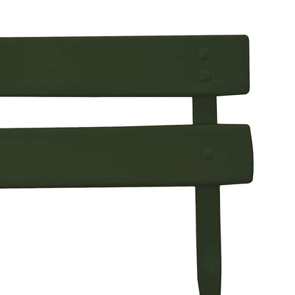 vidaXL Garden Folding Chair Folding 2 pcs Green 42 x 46 x 82cm Metal
