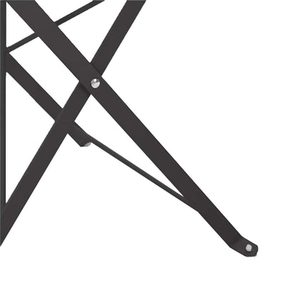 vidaXL Garden Folding Chair 2 pcs Anthracite 42 x 46 x 82cm Metal