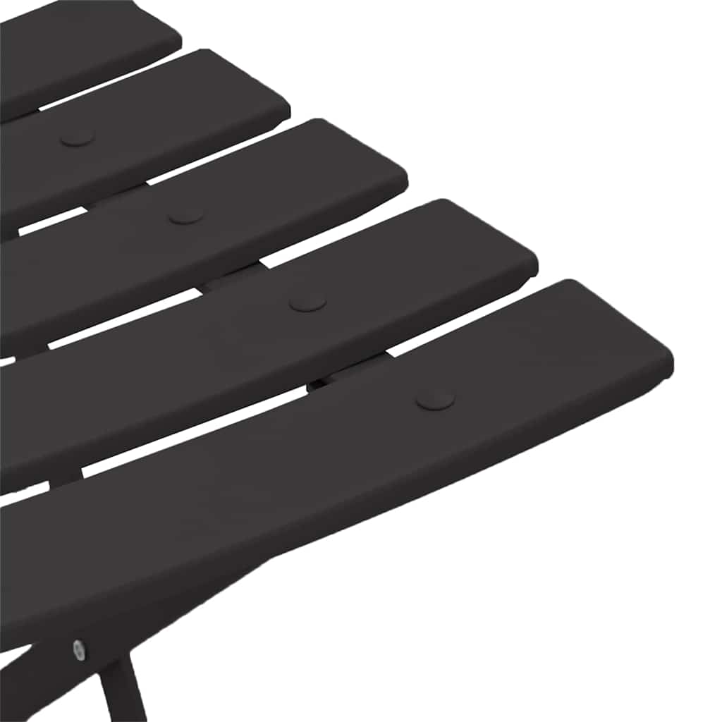 vidaXL Garden Folding Chair 2 pcs Anthracite 42 x 46 x 82cm Metal