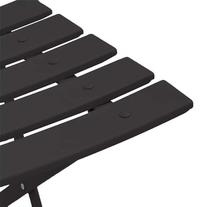vidaXL Garden Folding Chair 2 pcs Anthracite 42 x 46 x 82cm Metal