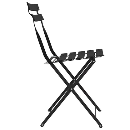 vidaXL Garden Folding Chair 2 pcs Anthracite 42 x 46 x 82cm Metal