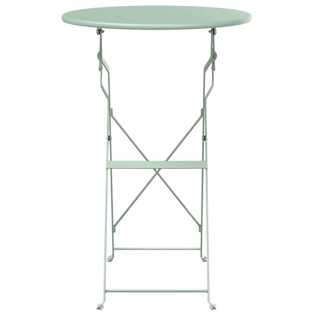 vidaXL Bistro Table Light Mint Ø 50 x 71 cm Powder-coated Steel