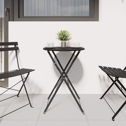 vidaXL Bistro Table Anthracite Ø 50 x 71 cm Powder-coated Steel