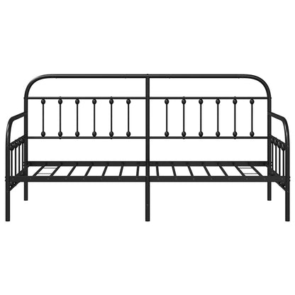 vidaXL Daybed Frame Black 80 x 200 cm Powder-Coated Steel