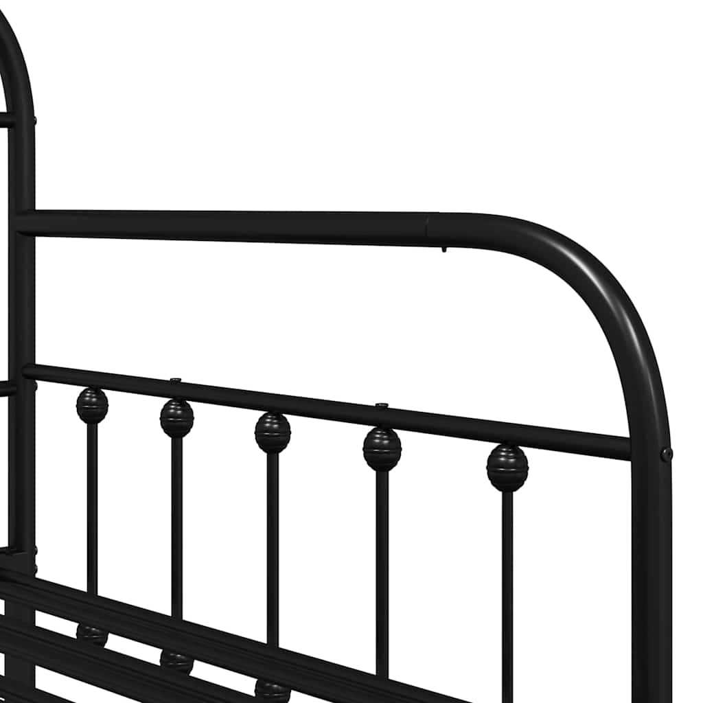 vidaXL Daybed Frame Black 100 x 200 cm Powder-Coated Steel