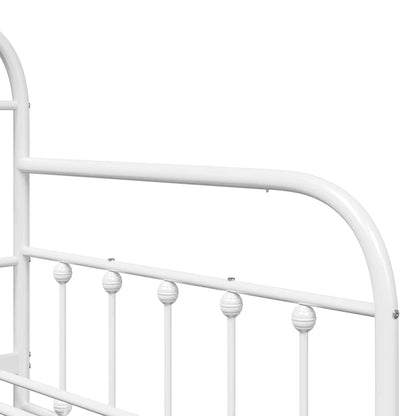 vidaXL Daybed Frame White 107 x 203 cm Powder-Coated Steel