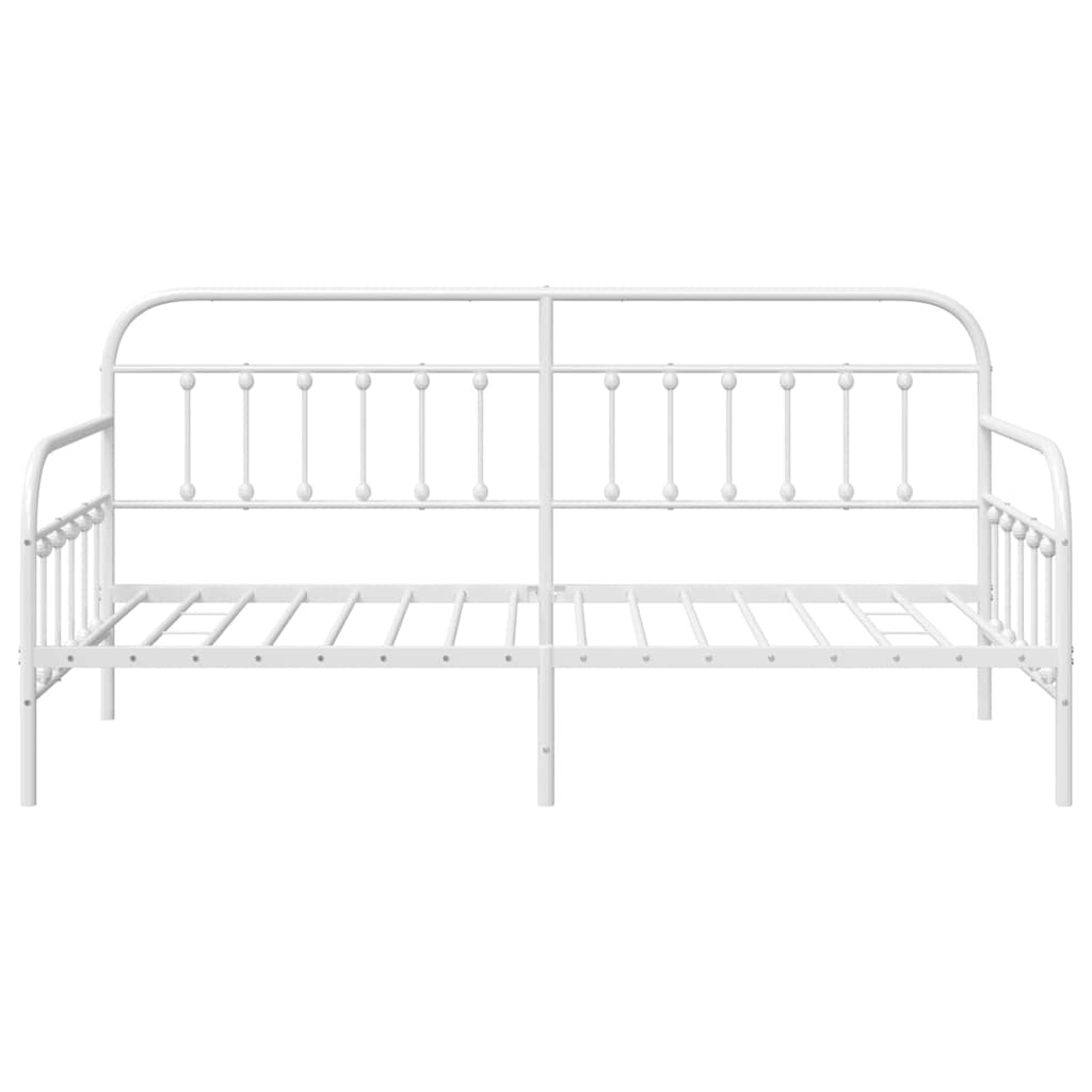 vidaXL Daybed Frame White 107 x 203 cm Powder-Coated Steel