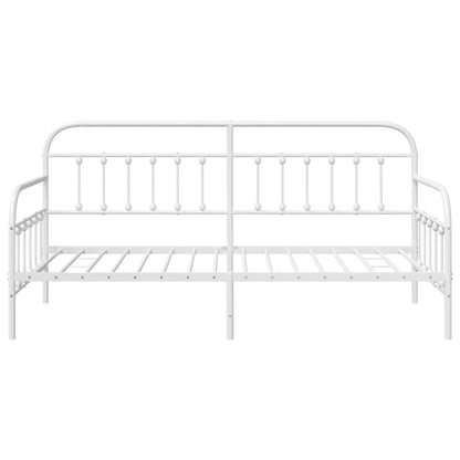 vidaXL Daybed Frame White 107 x 203 cm Powder-Coated Steel
