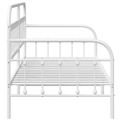 vidaXL Daybed Frame White 107 x 203 cm Powder-Coated Steel