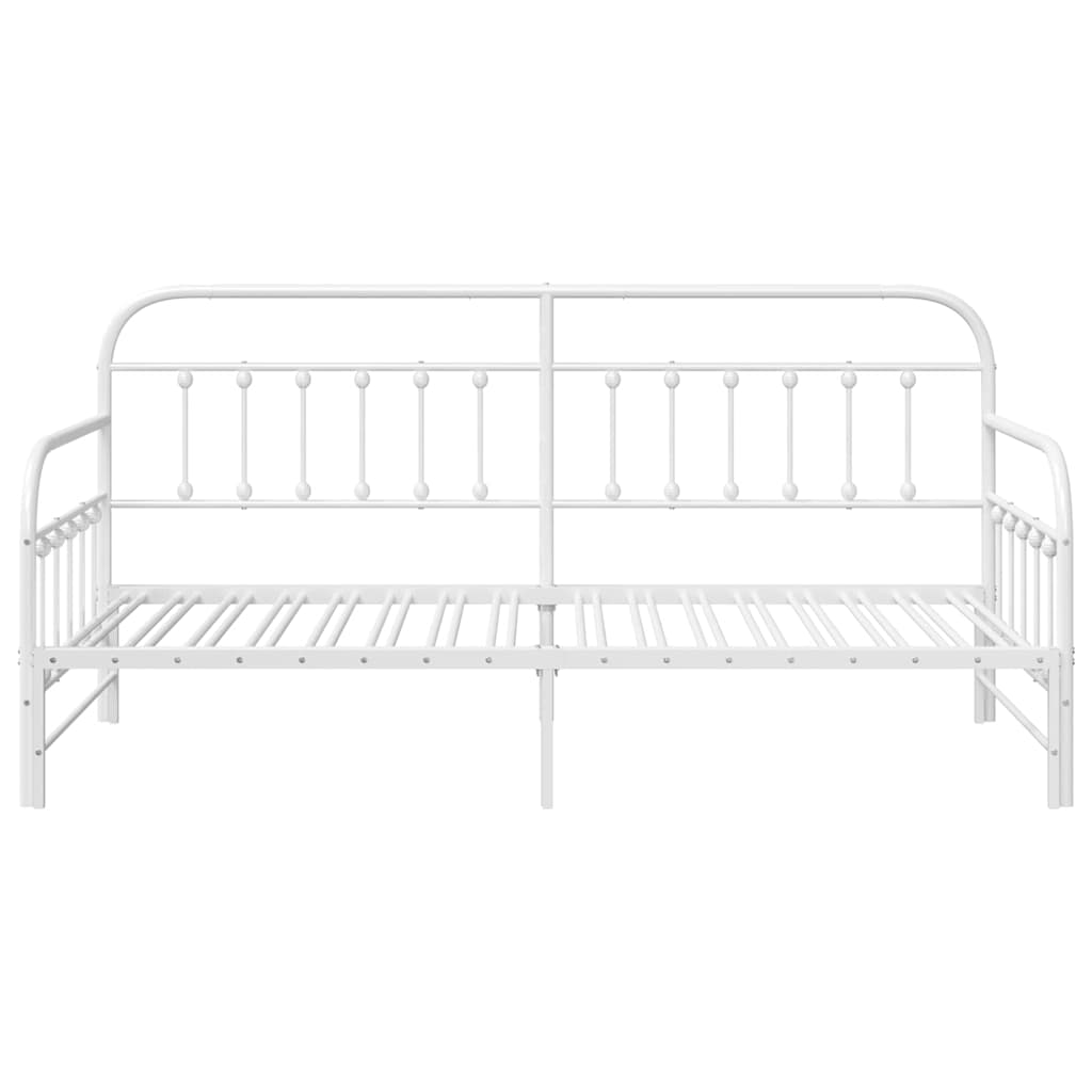 vidaXL Daybed Frame White 90 x 190 cm Powder-Coated Steel
