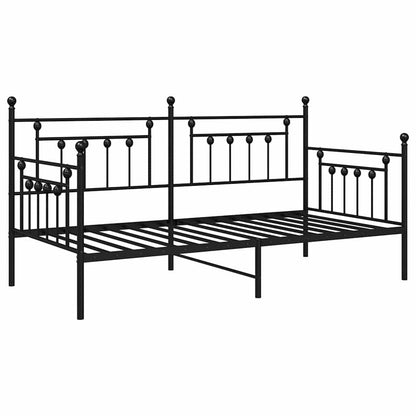 vidaXL Daybed Frame Black 100 x 190 cm Steel