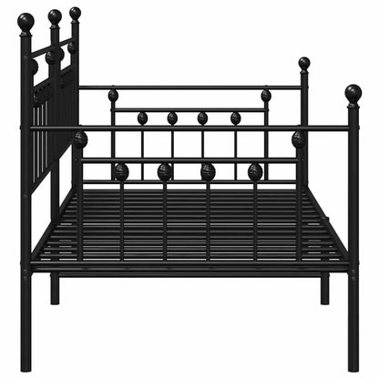 vidaXL Daybed Frame Black 100 x 190 cm Steel
