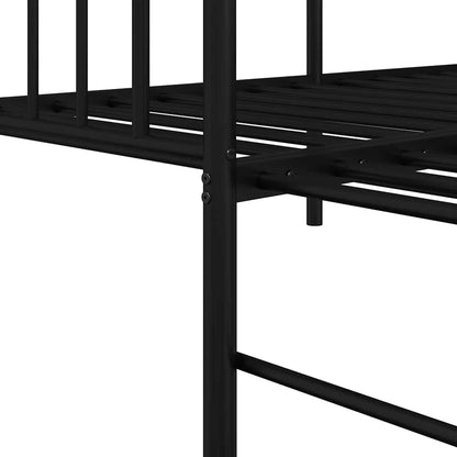 vidaXL Daybed Frame Black 75 x 190 cm Steel