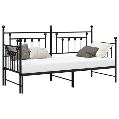 vidaXL Daybed Frame Black 75 x 190 cm Steel