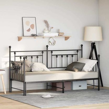 vidaXL Daybed Frame Black 80 x 200 cm Steel