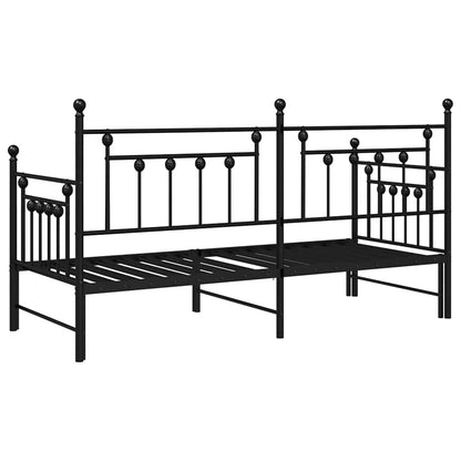 vidaXL Daybed Frame Black 80 x 200 cm Steel