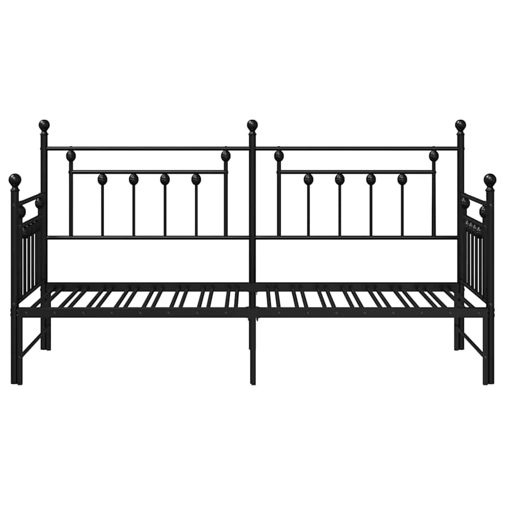 vidaXL Daybed Frame Black 80 x 200 cm Steel