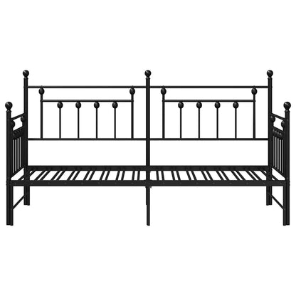 vidaXL Daybed Frame Black 80 x 200 cm Steel