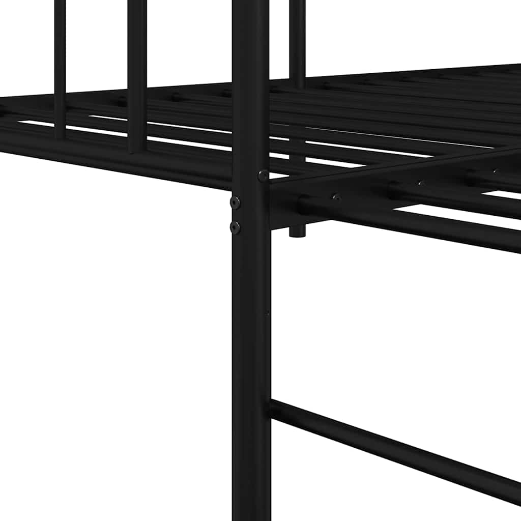 vidaXL Daybed Frame Black 107 x 203 cm Steel