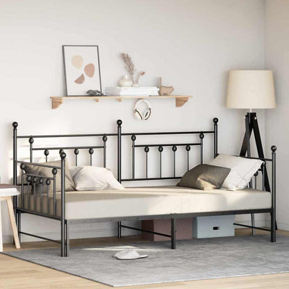 vidaXL Daybed Frame Black 107 x 203 cm Steel